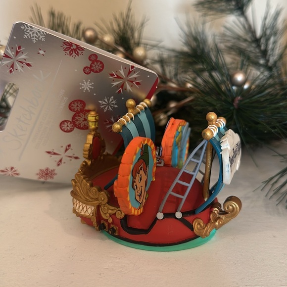 Disney Sketchbook Peter Pans Flight Ear Hat Ornament Peter Pan Christmas NWT - Picture 4 of 7